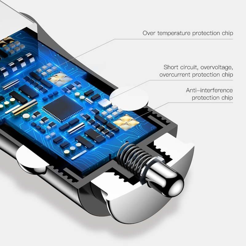 Snabb-laddare för bil med 2st... Snabb-laddare för bil med 2st...