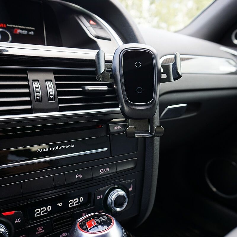 Mobilhållare med trådlös laddning för... Mobilhållare med trådlös laddning för...