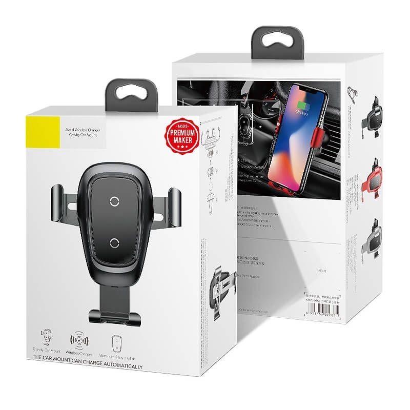 Mobilhållare med trådlös laddning för... Mobilhållare med trådlös laddning för...