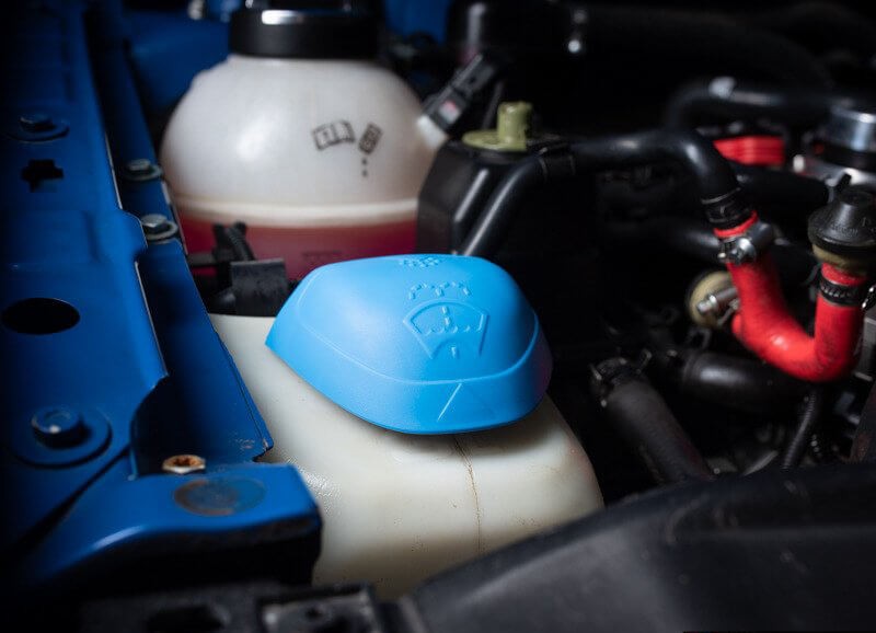 Spolarvätskelock med tratt Spolarvätskelock med tratt