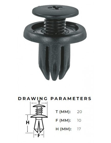 Plast-clips för BMW, Honda, Daewoo...