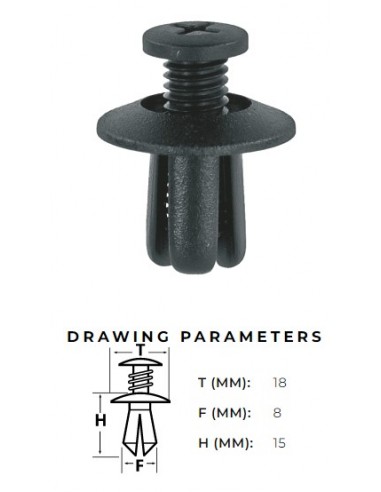 Plast-clips för Hyundai, Kia...