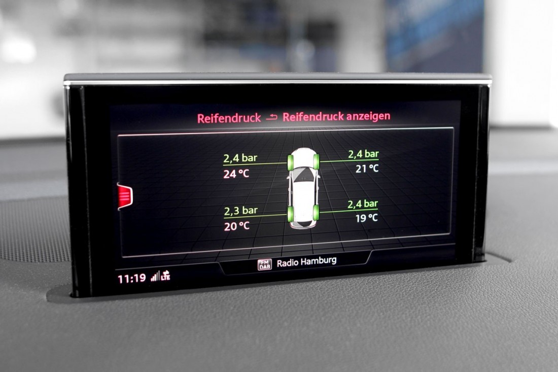 Däcktrycksövervakning (TPMS / Tire Pressure Monitoring System) Audi Q7 4M