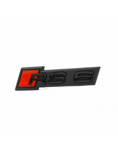 Svart RS6 grill-emblem för Audi A6,...
