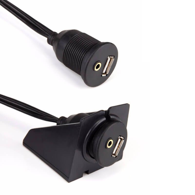 USB & RCA (AUX) förlängning fast... USB & RCA (AUX) förlängning fast...