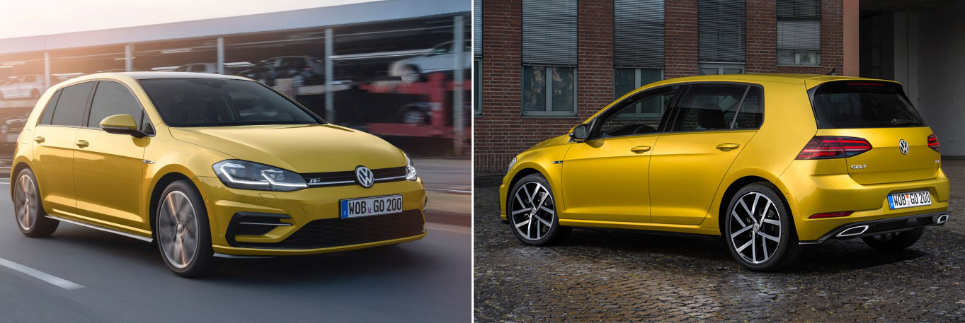 Nya VW Golf 7 (MK7) facelift 2017 nyheter