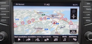 Volkswagen GPS fartkamera